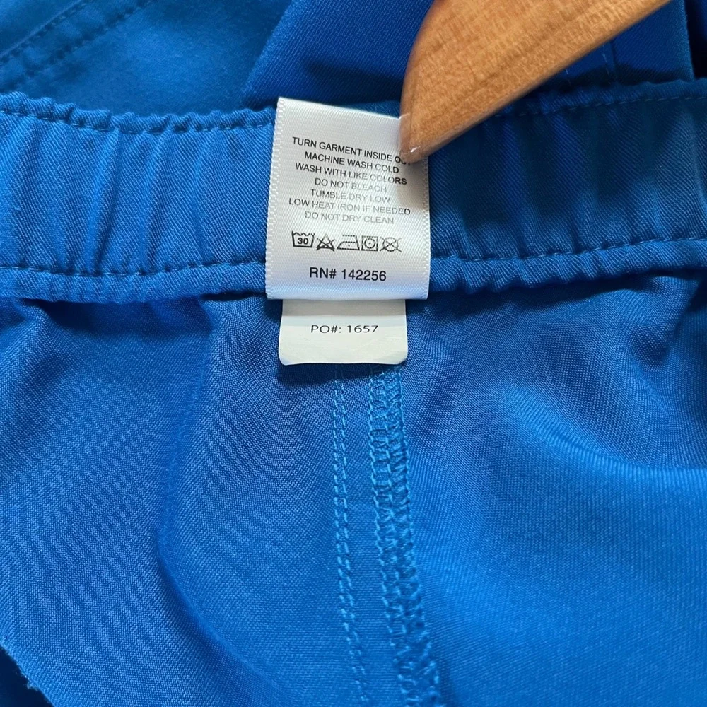 FIGS Scrub Pants Mens Small‎ Blue FIONx TM3001 Cargo Drawstring Medical Uniform